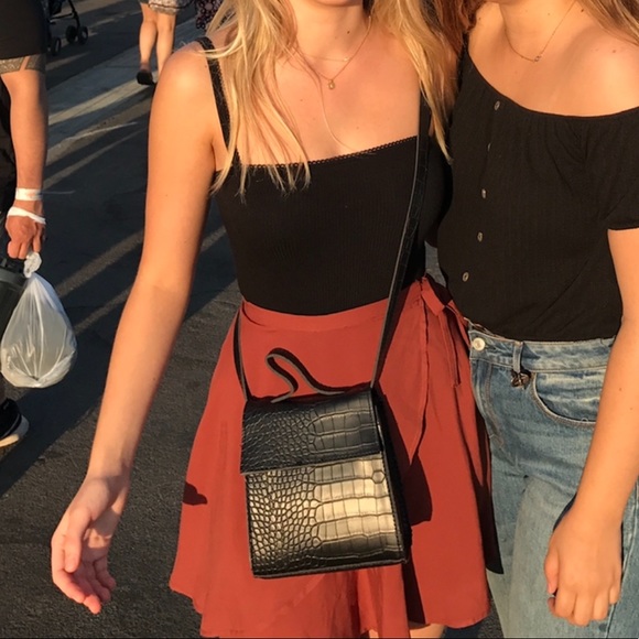 Zara Handbags - Faux Crocodile crossbody